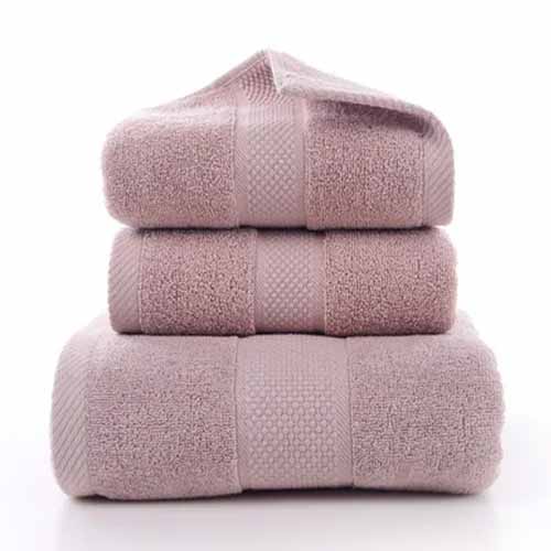 Promotional Superdry Wholesale Plain 70 140 Cm Soft 100% Cotton Bath Hand Towel Set
