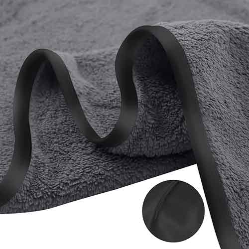5 Star Luxury 70x140cm Soft Plush Large Size Grey Microfiber Bath Face Towel Sets for Home Hotel Salon Hair