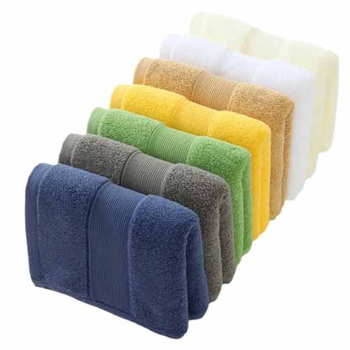 High Quality Hotel 100%Cotton Water Absorption Bath Towel Set with Customized Embroidery Logo